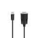 Hama 00200622 cable de serie Negro 1,5 m Sub-D USB-A